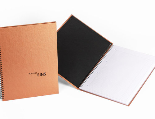 Customized notebook with embossing | In special production