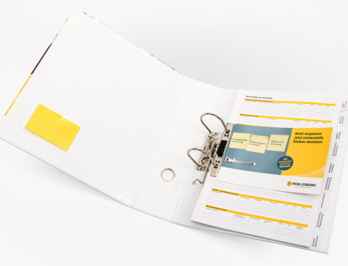 Printed presentation folder for insurance | From the manufacturer