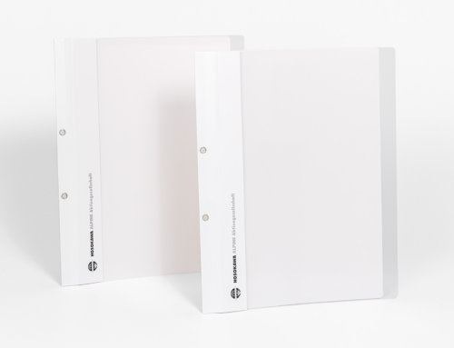 Rapid folders with transparent cover sheet