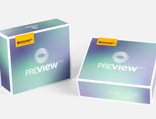 Präsentationsbox für Oberflächenmaterial