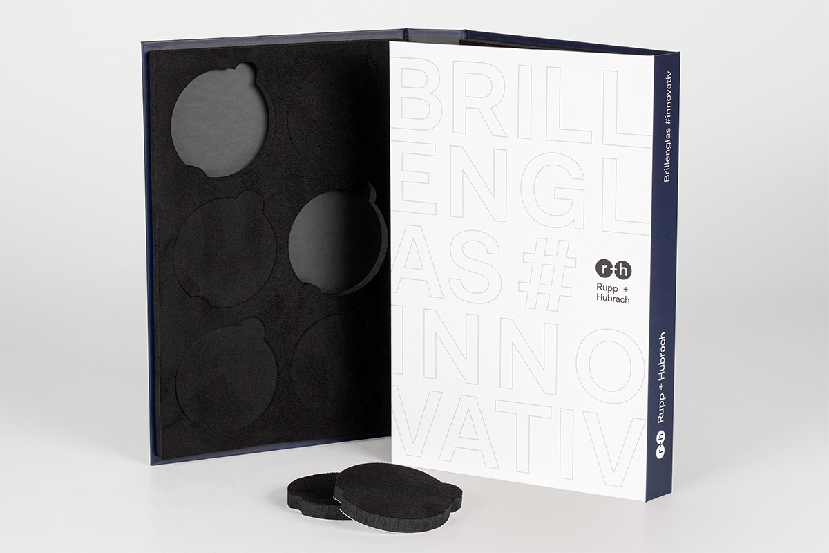 Kollektionsmappe für Brillengläser