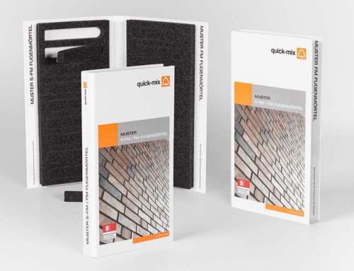 Bedruckte Präsentationsmappe für Fugenmörtel | 100% individuell